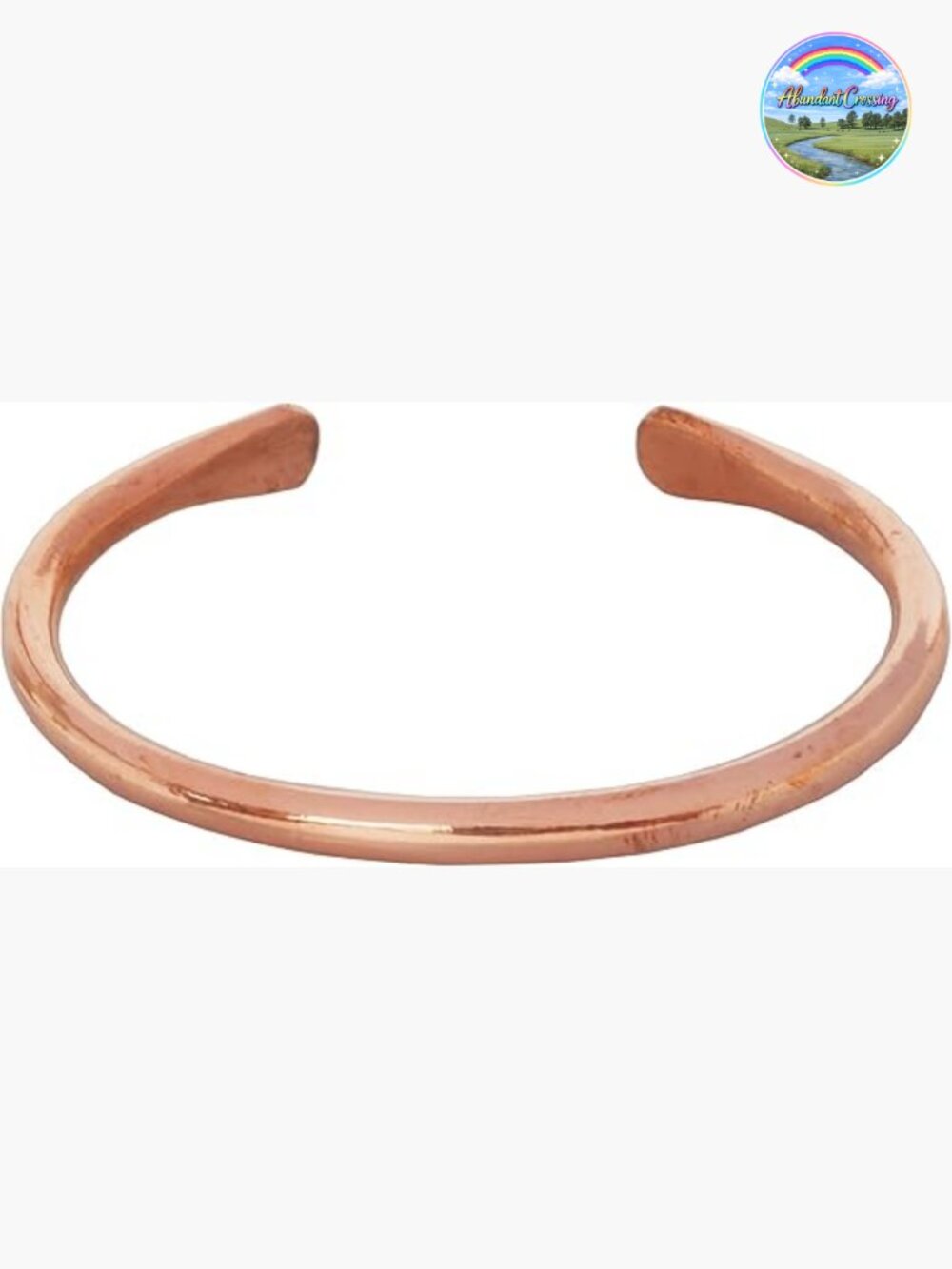 Hand Forged Pure Copper Cuff Bracelet Tibetan Style Adjustable
